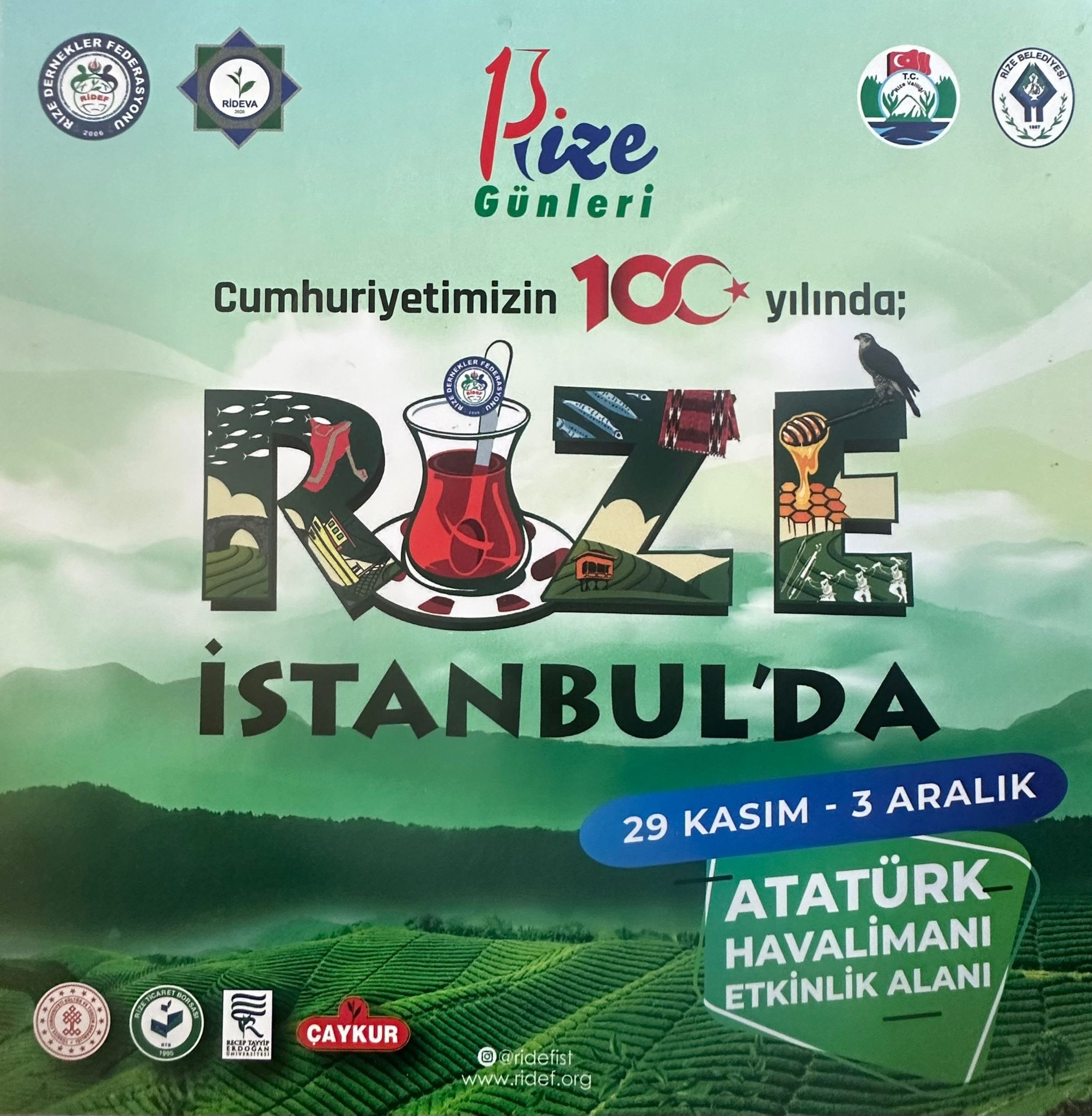 13. Rize Günleri Başlıyor. Tüm Hemşerilerimizi ve Dostlarımızı Bekliyoruz.